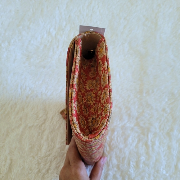 ✨️HP✨️ Alessia Daisy🌼 Cork Fabric Clutch/Shoulder Bag - NWT - Picture 7 of 16